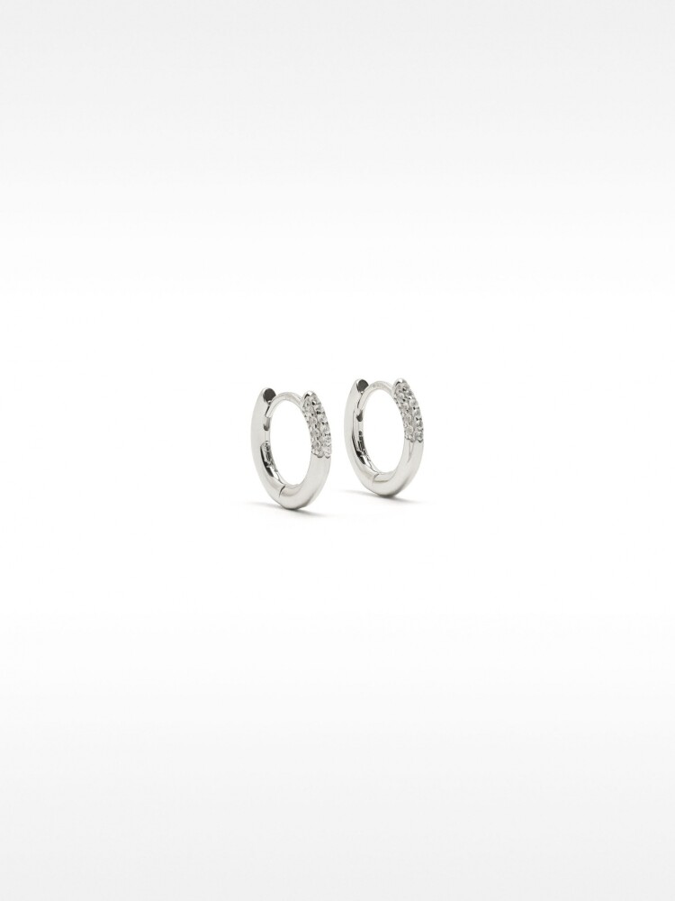 Aros Con Circonitas - Plata De Ley 925 plateado