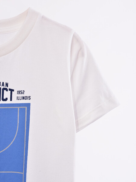 REMERA ESTAMPADA OFF WHITE