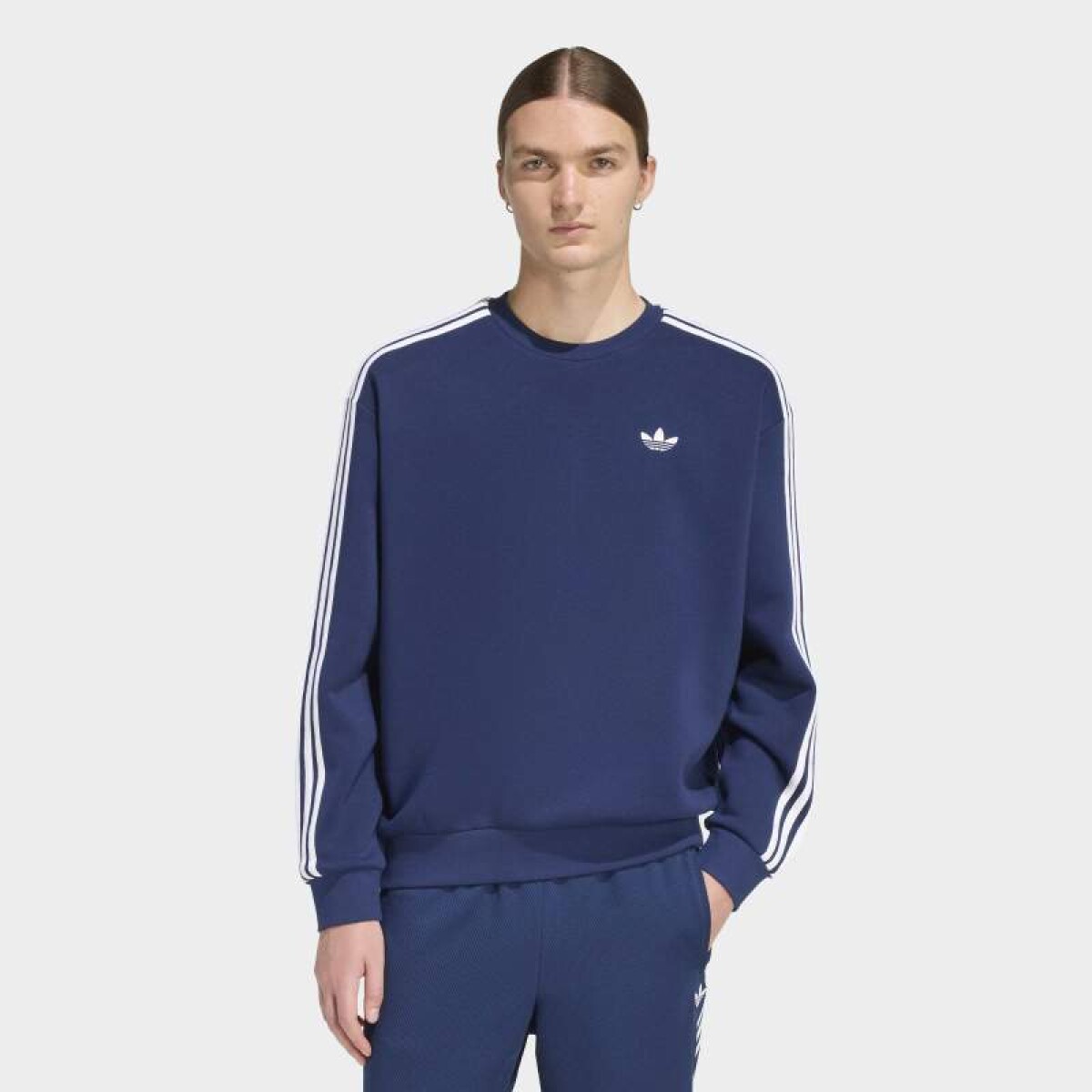 Buzo Adidas Adicolor 3 Rayas Oversize - Azul 