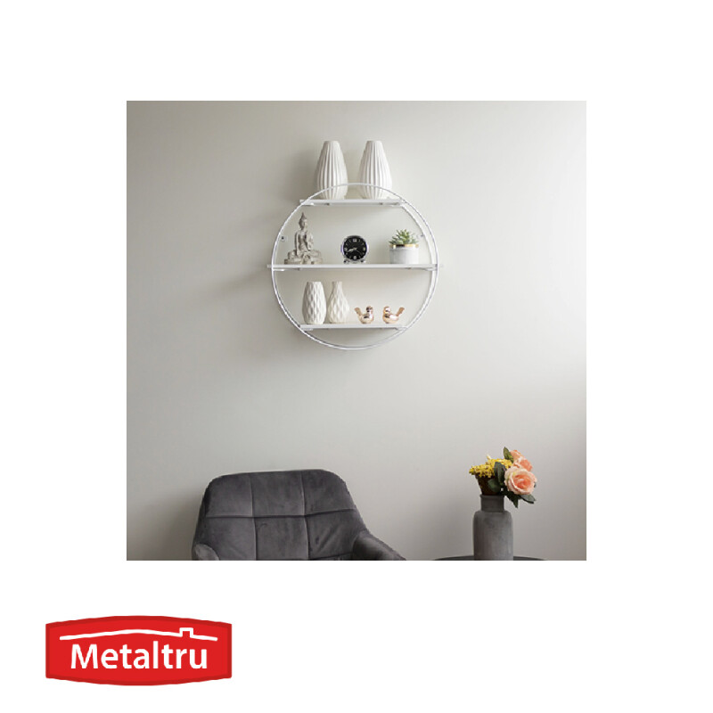 Estantería Circular en metal y madera Estantería Circular en metal y madera