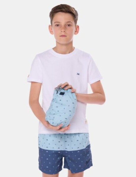 SHORT DE BAÑO ESTAMPADO Verde