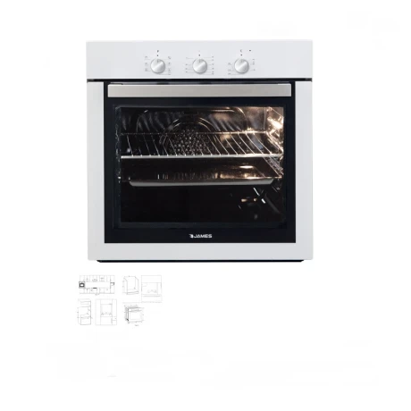 Horno Electrico de Empotrar James Hee Blanco - 4015 001