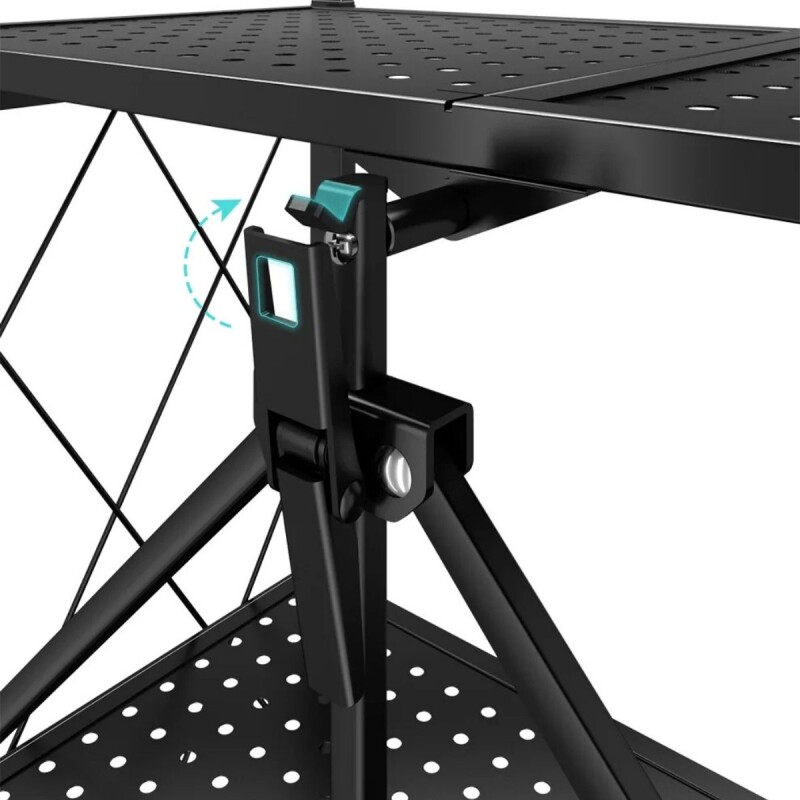 Estanteria Plegable Metalica 5 Estantes Con Ruedas Rack Estanteria Plegable Metalica 5 Estantes Con Ruedas Rack