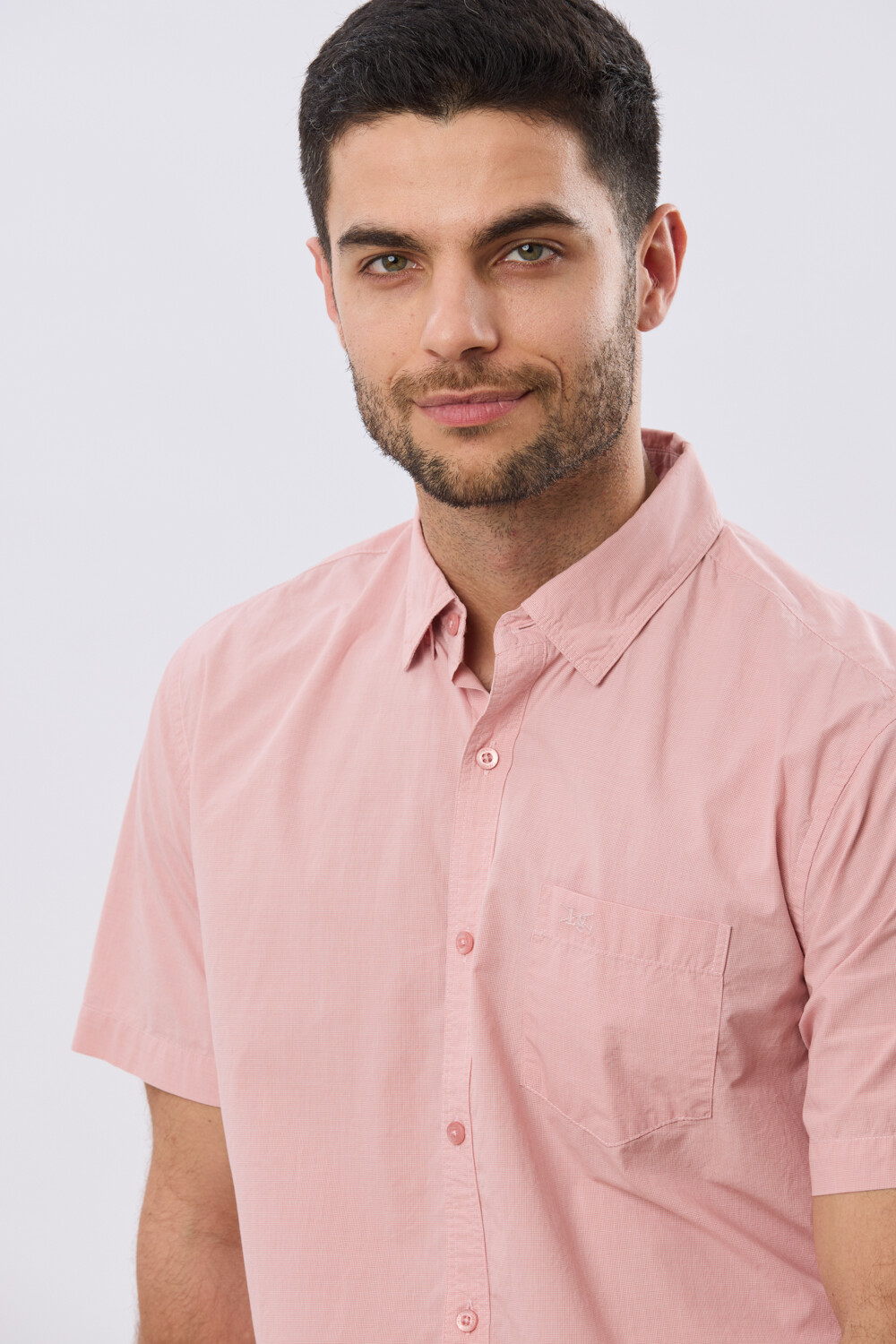 CAMISA LISA DE ALGODÓN Rosa