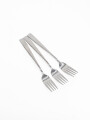 TENEDOR INOX SET X 3 PLATEADO