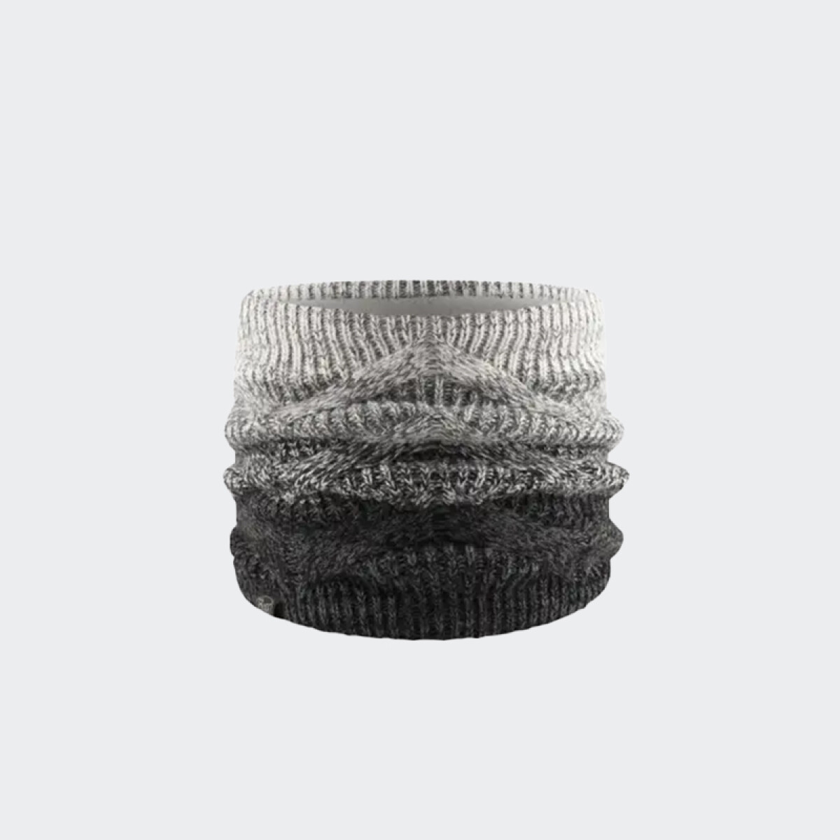 Bufanda Buff Knitted & Fleece - Gris 