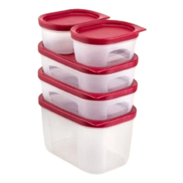 SET JUEGO TUPPER HERMETICO DECAKILA 5 PIEZAS SET JUEGO TUPPER HERMETICO DECAKILA 5 PIEZAS