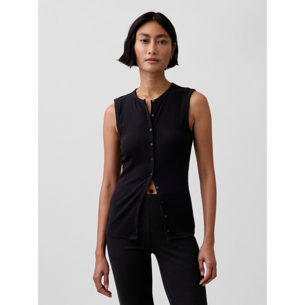 SL MOD WIDE RIB CARDI SHELL - BLACK 