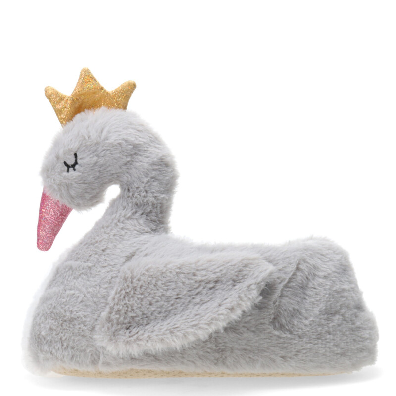 Pantuflas de Niña MINI Miss Carol cisne Gris