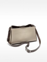 Bolso Bandolera Efecto Piel taupe