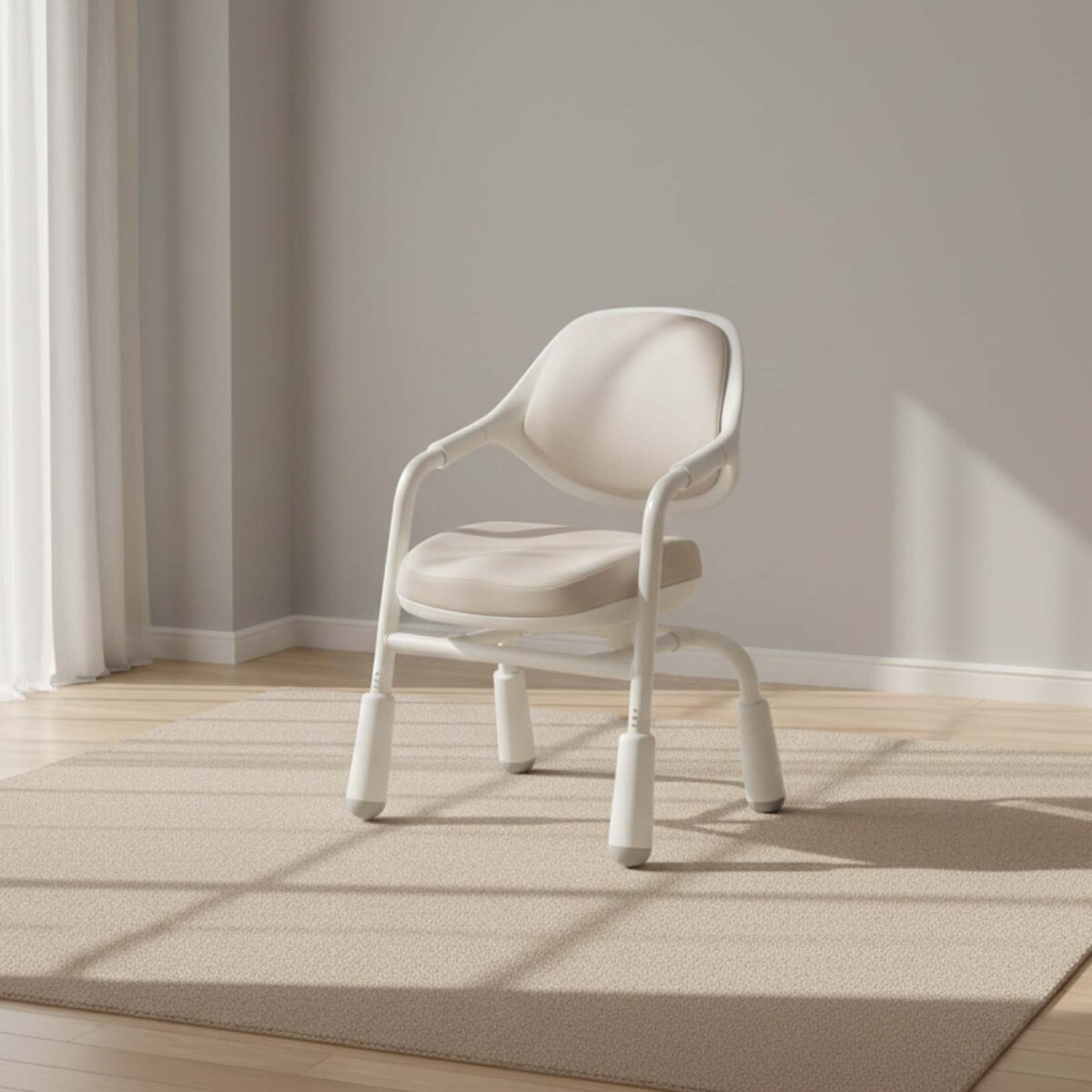 SILLA ESCRITORIO - POLIPROPILENO GRIS KIDS AGNETA 