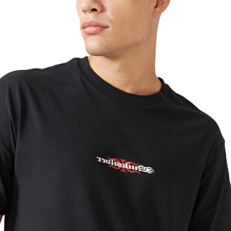 Remera Quiksilver Mercury Burning - Negro Remera Quiksilver Mercury Burning - Negro
