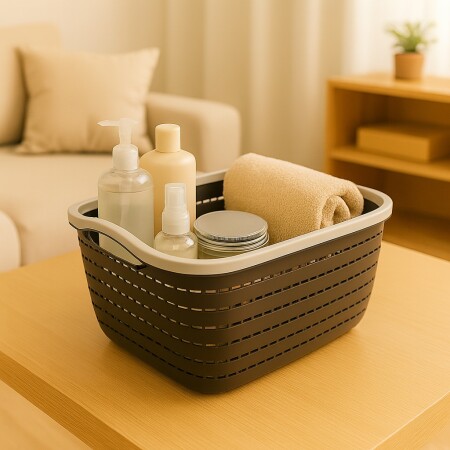 CESTO CANASTO ORGANIZADOR CALADO 29X23X16,5CM CESTO CANASTO ORGANIZADOR CALADO 29X23X16,5CM