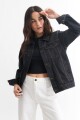 Campera de jean - UNISEX NEGRO