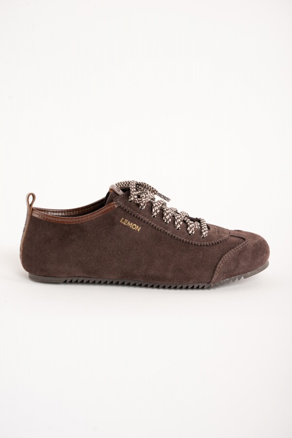 Zapato Gamuza Chocolate
