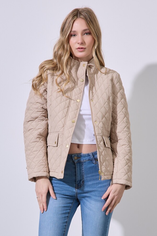 Campera Capitoneada BEIGE