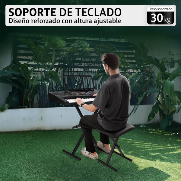 Soporte pie para organo teclado color negro itm015 Soporte pie para organo teclado color negro itm015