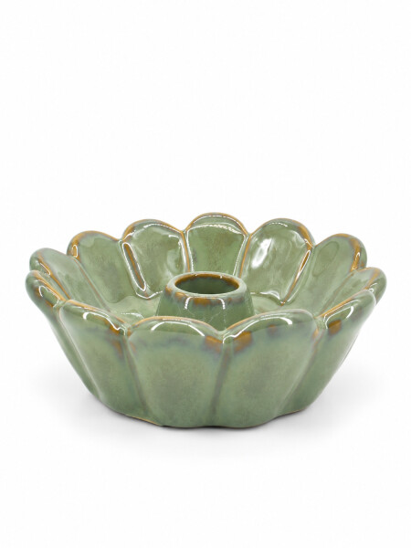PORTAVELAS CON BASE VERDE