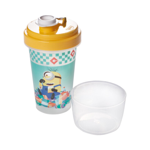Vaso Milk Shake con Tapa Minions 320 ml U