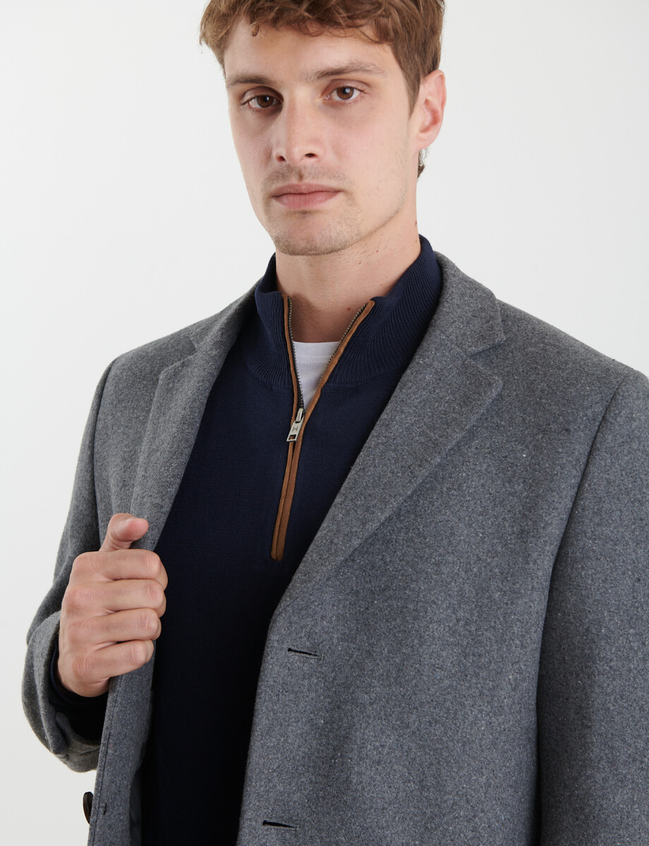 300260 SOBRETODO HARRINGTON LABEL Gris