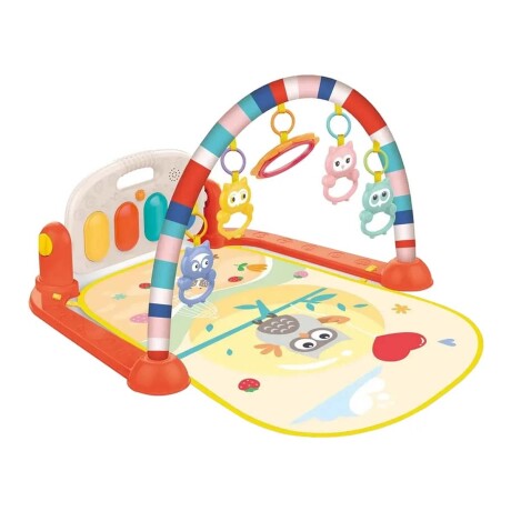 Gimnasio Alfombra de Juegos con Piano Musical Bebé Huanger Naranja