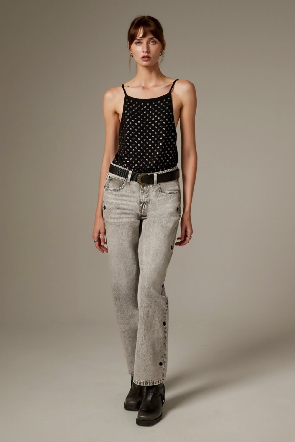 Pantalon Primelia Gris Claro