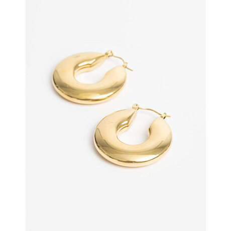 Aros Argollas Metal Dorado