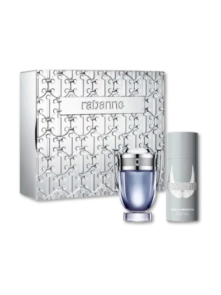 Cofre Rabanne Invictus Hombre Edt 100ml + Desodorante 150ml 
