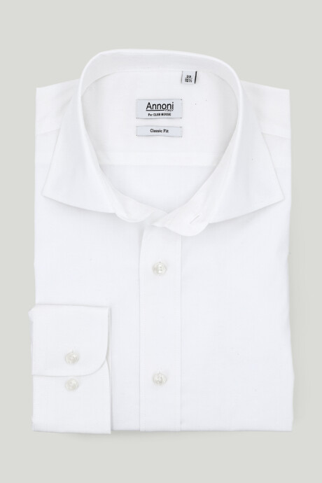 Camisa Annoni cuello clásico Blanca