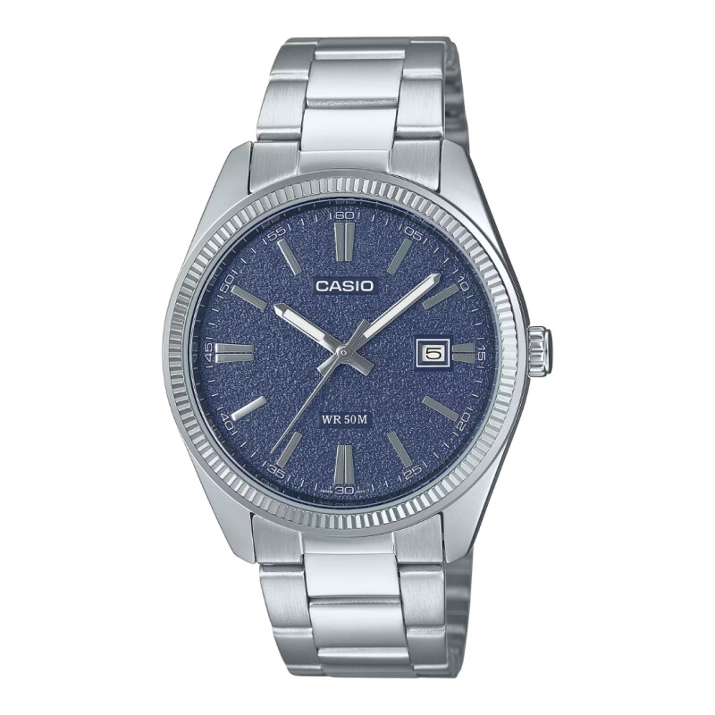 Reloj Casio MTP1302DA 2A1VDF para hombre con correa de acero Azul