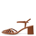 Sandalias de Mujer Miss Carol con Taco Marrón Caramelo