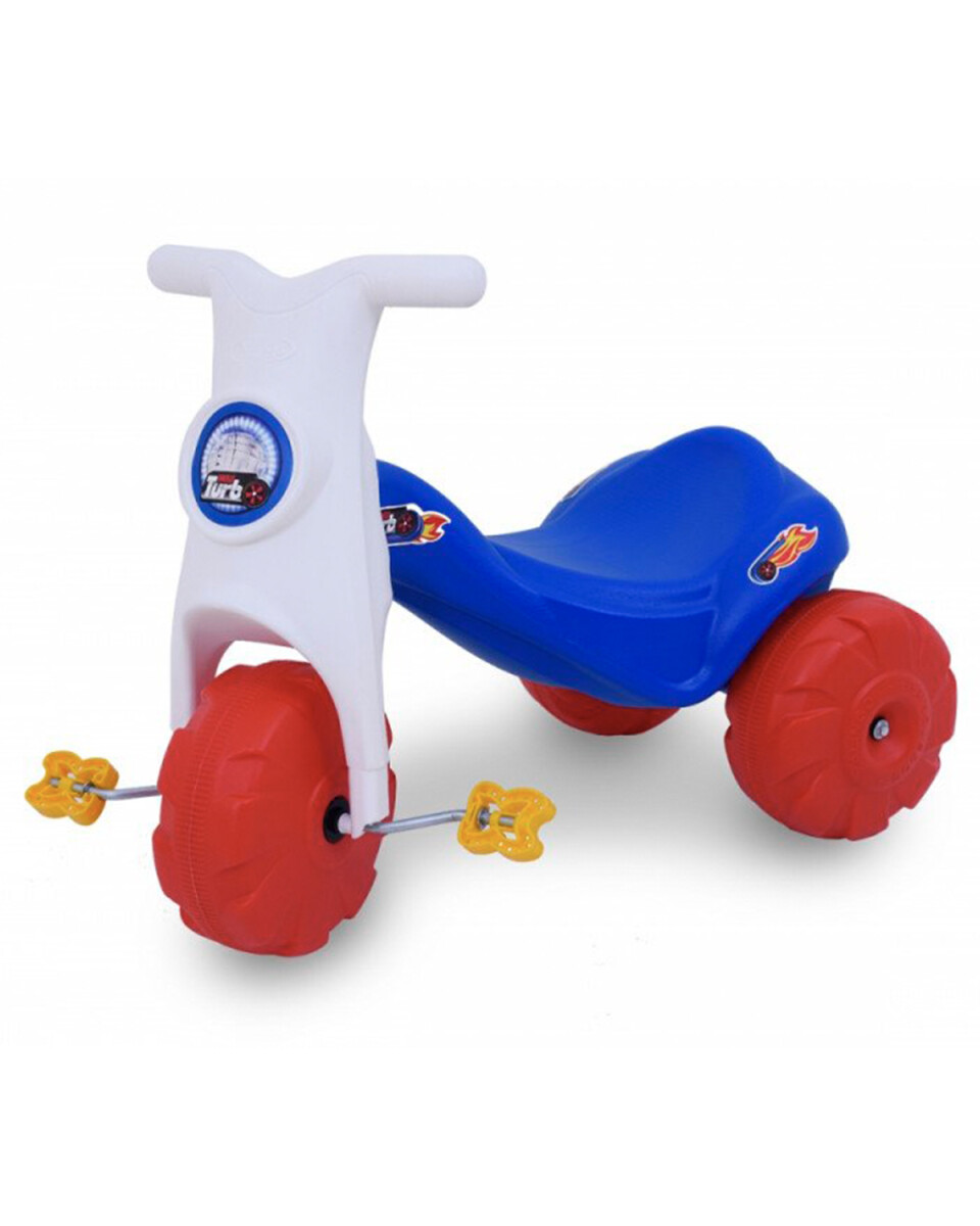 Triciclo de plástico con pedales turbo 