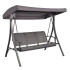 HAMACA DE JARDIN CON TECHO GRIS N8017 HAMACA DE JARDIN CON TECHO GRIS N8017