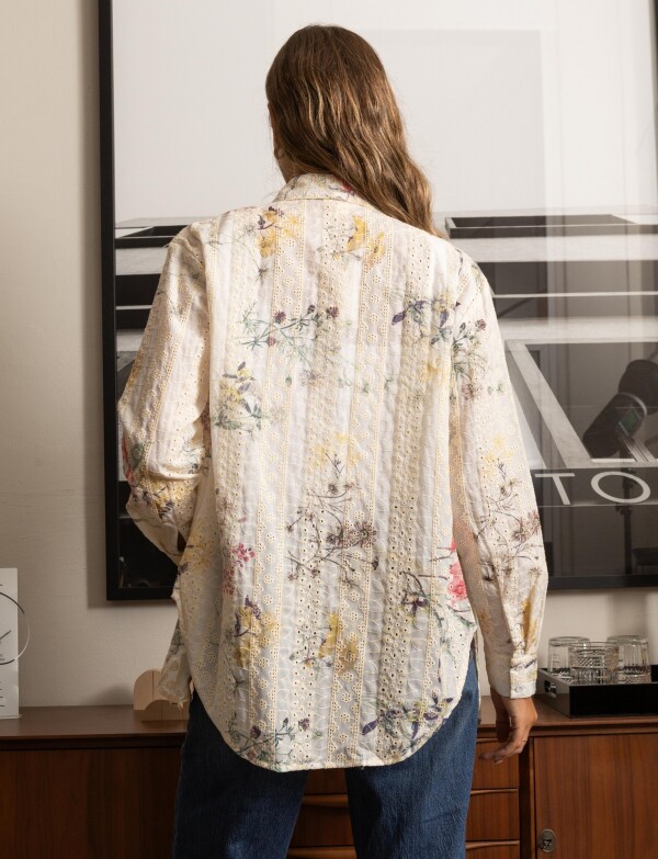 Camisa Broderie BEIGE/MULTI