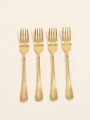 Tenedor Olivo Set 4 Un. Dorado Color Unico