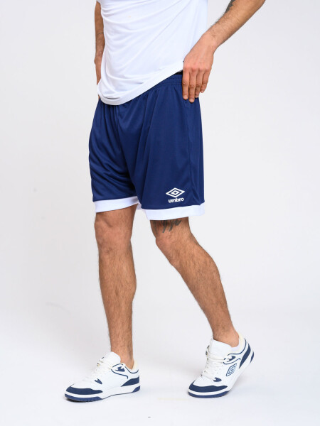 SHORT FUTBOL Umbro Hombre Azul Marino, Blanco