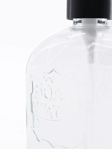 DISPENSADOR DE JABON DE VIDRIO OSLO TRANSPARENTE