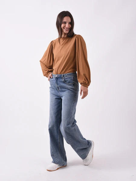 BLUSA MACA CAMEL