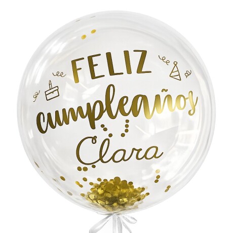 Globo Burbuja Cumpleaños con nombre personalizado! Globo Burbuja Cumpleaños con nombre personalizado!