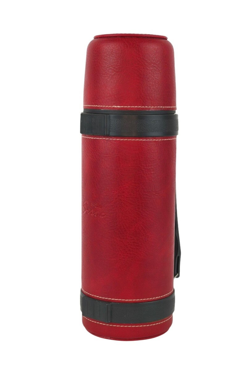 Termo de acero forrado 1 litro Rojo