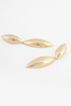 Caravanas dobles dorado