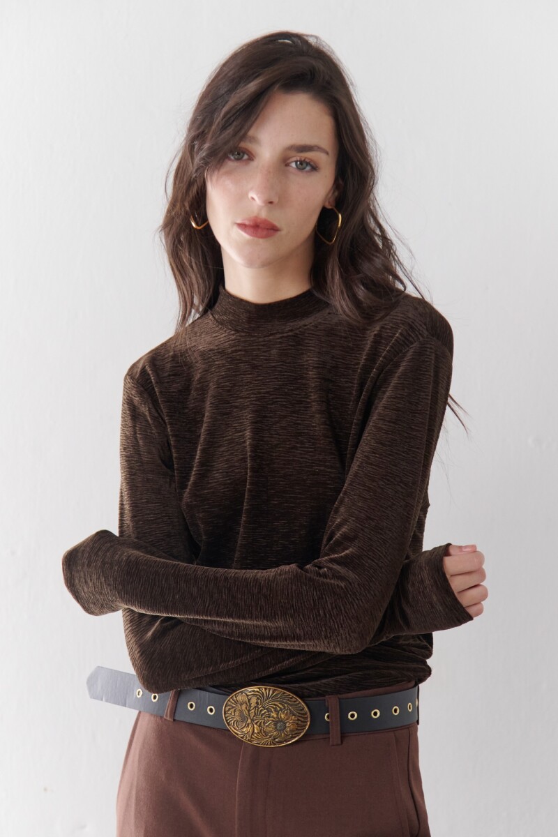 POLERA VELVET CHOCOLATE