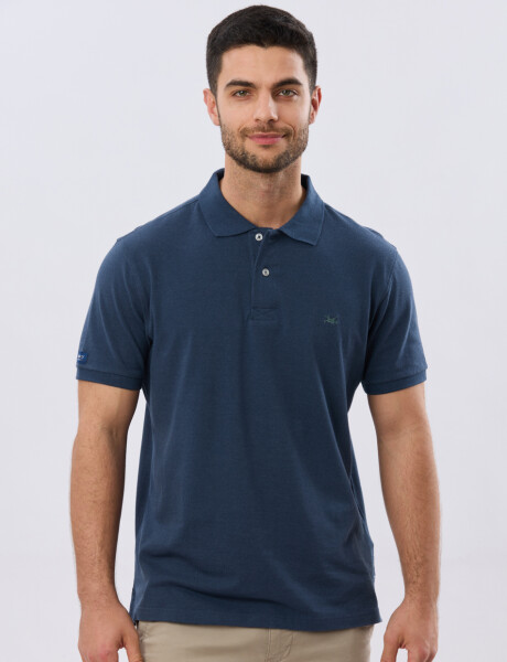 REMERA POLO LISA PIQUÉ Denim