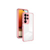 Protector Samsung Galaxy S23 Ultra transparente con borde rosa Protector Samsung Galaxy S23 Ultra Transparente Con Borde Rosa