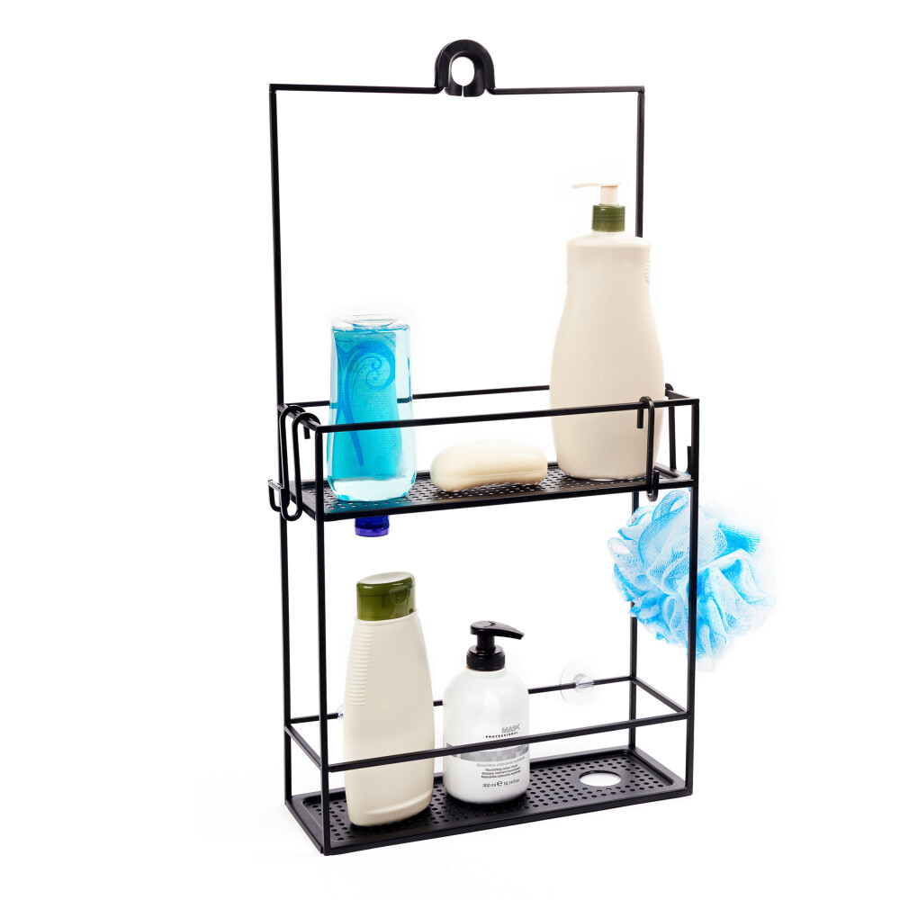ORGANIZADOR DE DUCHA ACERO NEGRO UMBRA