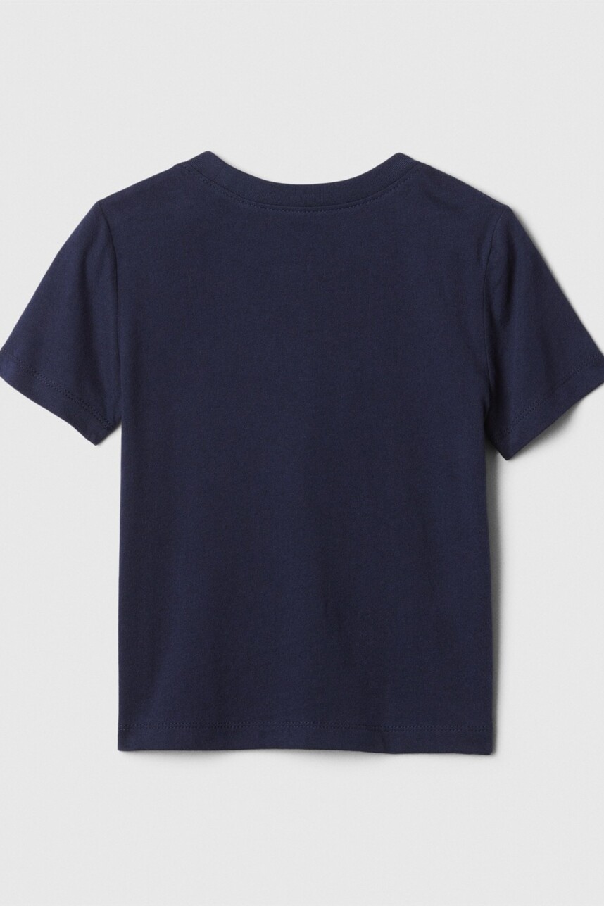 Remera Logo Gap Manga Corta Toddler Niño Tapestry Navy