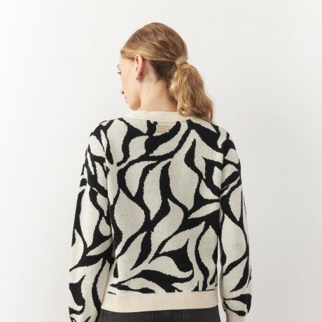 SWEATER ARAUCARIA Negro/Blanco