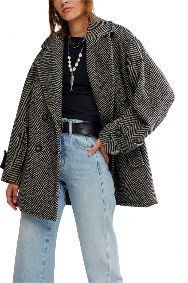 ABRIGO ARI LANA Negro