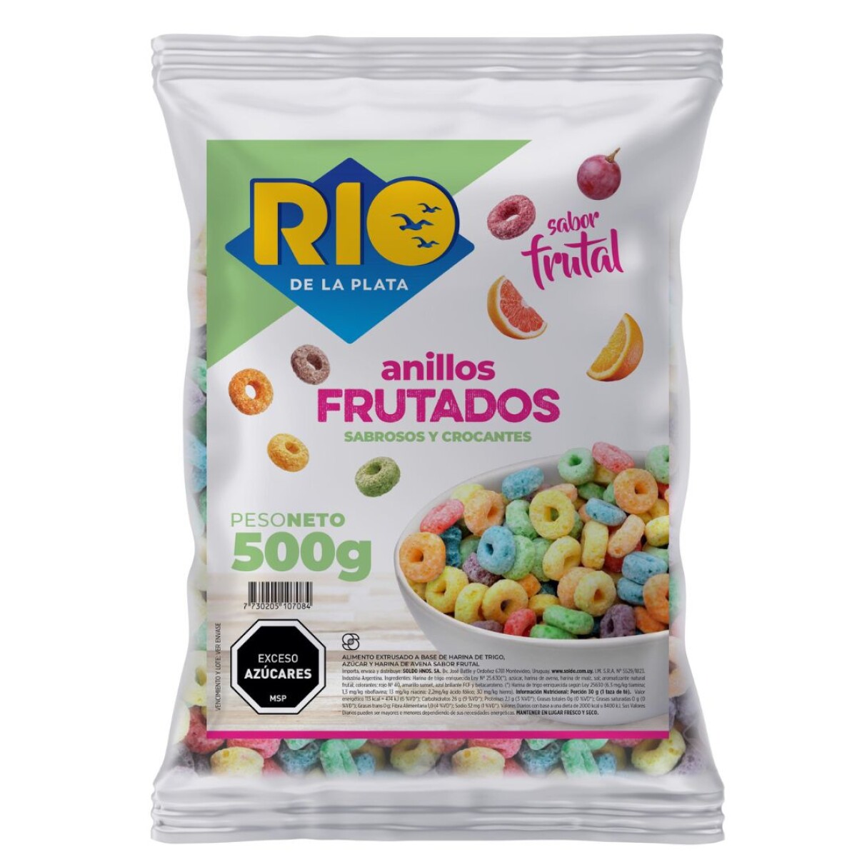 ANILLOS FRUTADOS RIO DE LA PLATA 500 GR 
