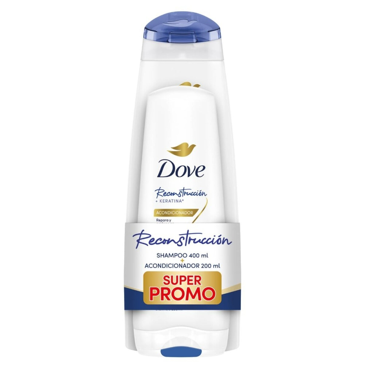 Dove Shampoo Reconstrucción 400ml + Acond. 200ml 